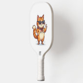 Brutale Kat in Zonnebril & Sjaal Pickleball Paddle (Links)