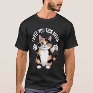 Brutale Kat Met Grappige Spreuk T-shirt