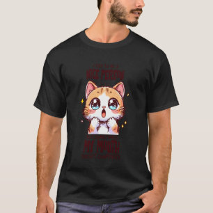 Brutale Kat Mijn Mond Werkt Niet Mee Grappige Kata T-shirt