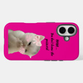 Brutale Kat Roze Hoestelcase Case-Mate iPhone Case (Achterkant (horizontaal))