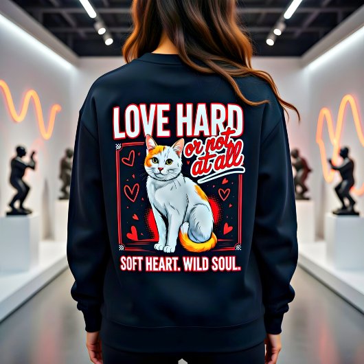 Brutale Kattenliefhebber Tri-Blend Shirt
