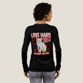 Brutale Kattenliefhebber Tri-Blend Shirt (Achterkant)