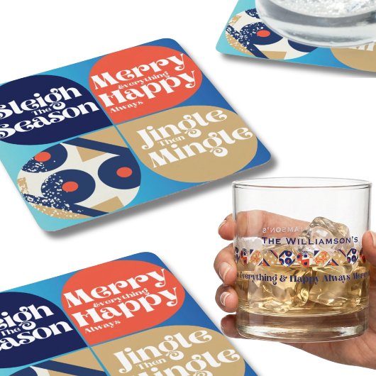 Brutale Kerst Drink Onderzetters Set