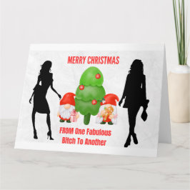 BRUTALE KERST GNOMES BESTE VRIENDEN KAART