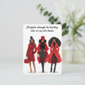 Brutale Kerstcadeaukaart Slaat Sinterklaas Kerstmi Feestdagenkaart (Staand voorkant)