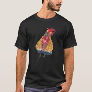 Brutale Kip met een Houding Han T-shirt