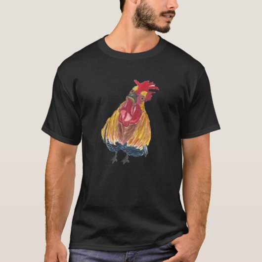 Brutale Kip met een Houding Han T-shirt (Voorkant)