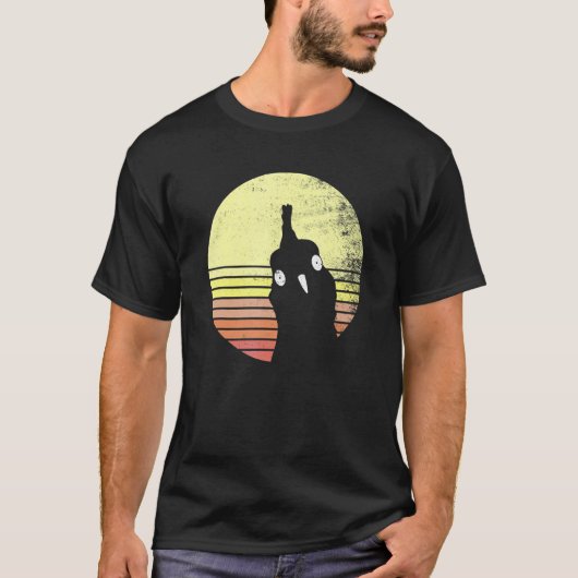 Brutale Kip Retro Sunset Farm T-shirt (Voorkant)