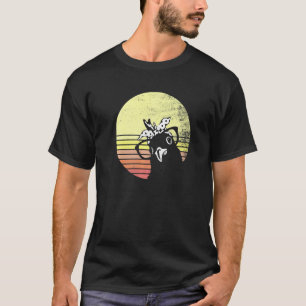 Brutale Kip Retro Zonsondergang Zonnebril T-shirt