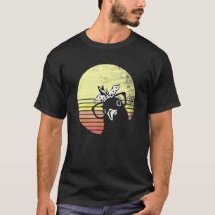 Brutale Kip Retro Zonsondergang Zonnebril T-shirt