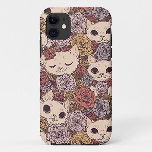 Brutale Kitty iPhone Hoesje (Achterkant)