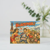 Brutale Klassieke Blackpool Ansichtkaart Briefkaart (Staand voorkant)