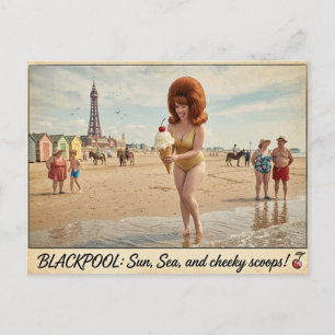 Brutale Klassieke Blackpool Prentbriefkaart Briefkaart