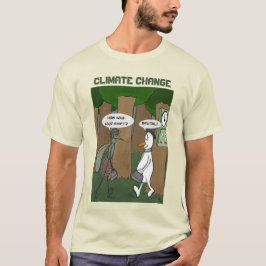 Brutale klimaatverandering Mannen T-shirt
