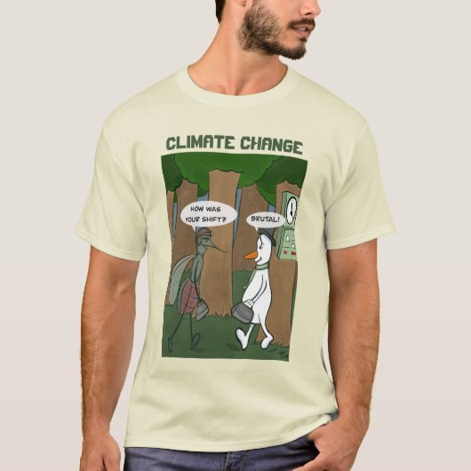 Brutale klimaatverandering Mannen T-shirt (Voorkant)