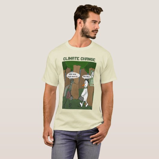 Brutale klimaatverandering Mannen T-shirt (Voorkant volledig)