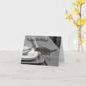 Brutale Mus Notecard Kaart (Gele Bloem)