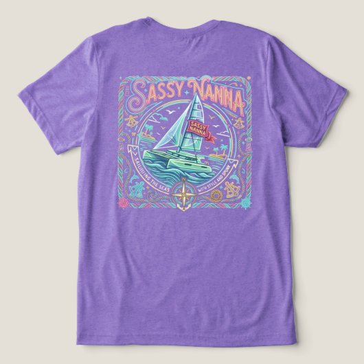 Brutale Oma Tri-Blend Shirt (Design achterkant)