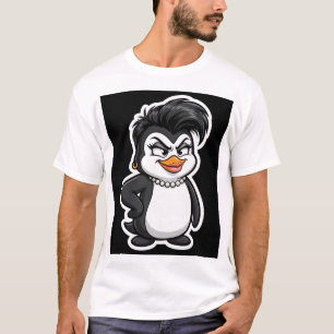Brutale Pinguïn Diva Grappige Vogel T-shirt