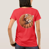 Brutale rode panda t-shirt (Achterkant)