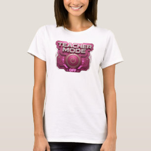 Brutale Rode TEACH MODE OFF Stijlverklaring T-shirt