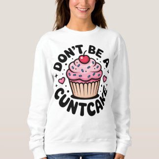 Brutale Roze Cupcake Snerende Humoristische Ontwer Trui