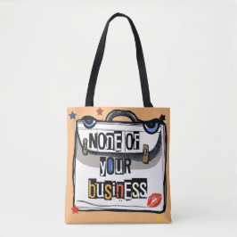 Brutale Schoudertas: Bemoei je met je eigen was Tote Bag