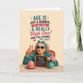 Brutale Senior Verjaardag Leeftijd is Maar een Get Kaart