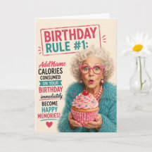 Brutale Senior Verjaardag - Voeg Naam Toe