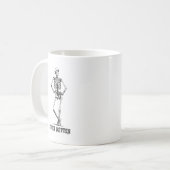 Brutale Skelet "Nooit Beter" Koffiemok (Voorkant links)