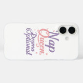 Brutale "Slaap Koningin" Pastel Typografie Case-Mate iPhone Case (Achterkant (horizontaal))
