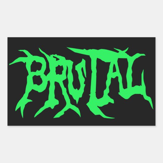 brutale Sticker (Voorkant)