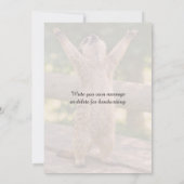 🎓🦥Brutale stokstaart Viering Kaart – Op Maat (Achterkant)