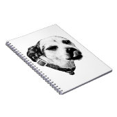 Brutale Terrier Notitieboek – Knipoog en Lik (Rechterzijde)