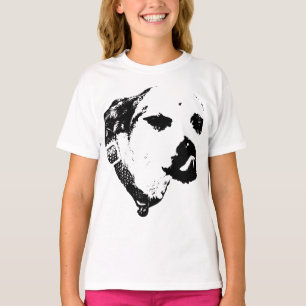 Brutale Terrier T-shirt – Wink- en Lik-Kunstprint