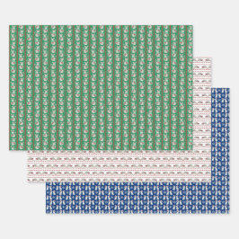 Brutale Vakantie Dieren Papier Plat Laken Set van Inpakpapier Vel