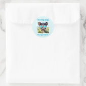 Brutale Varken Klassieke Vibe - Varken Citaat Ronde Sticker (Tas)