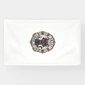 Brutale Vrouwelijke Kat Grappige Kattenliefhebber Spandoek (Horizontaal)