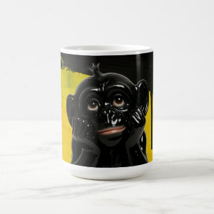 Brutale Zwarte Chimpansee Koffiemok