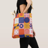 Brutalism art inspired abstract pattern made with  tote bag (Dichtbij)