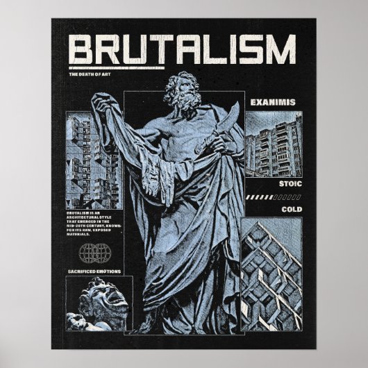 Brutalisme - Brutalistisch ontwerp Poster (Voorkant)