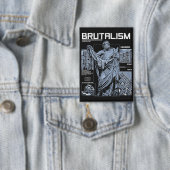 Brutalisme - Brutalistisch Streetwear Design Button (Insitu)