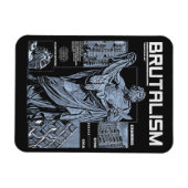 Brutalisme - Brutalistisch Streetwear Design Magneet (Horizontaal)