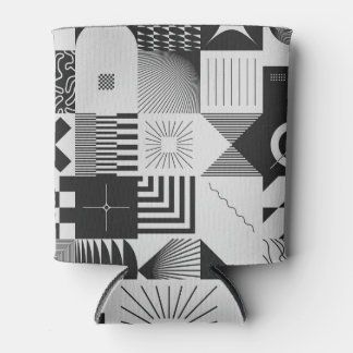 Brutalisme Kunst: geometrische patronen Blikjeskoeler