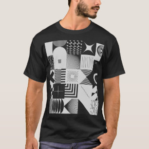 Brutalisme Kunst:  geometrische patronen T-shirt