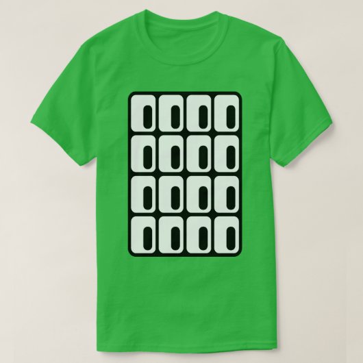 Brutalist Eye Window Architectuur Zwart op Wit T-shirt (Design voorkant)