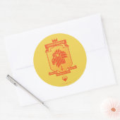 Brutalist GRYFFINDOR™ Crest Ronde Sticker (Envelop)