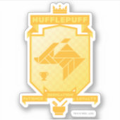Brutalist HUFFLEPUFF™ Crest Sticker (Voorkant)