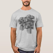Brutalist Modernist Architecture T-Shirt (Voorkant)