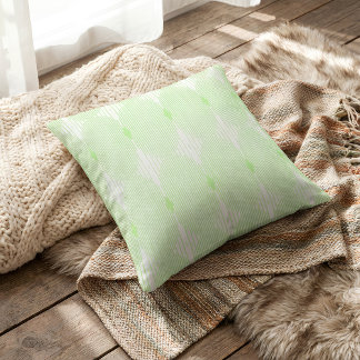 Brutalist Pulse: Pistaccio Green & White Kussen